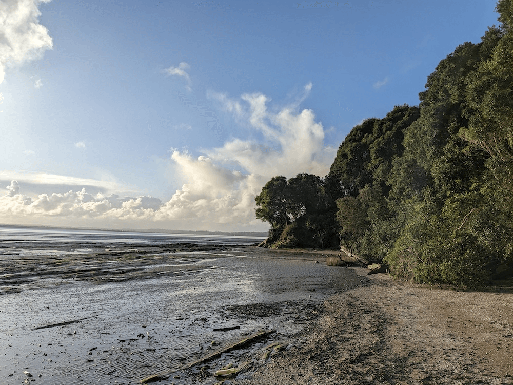 a beach and the sea with bloue sky