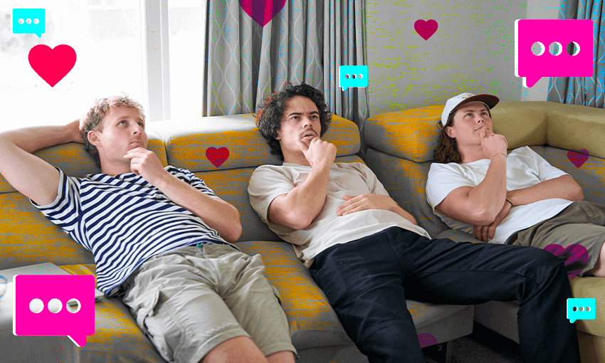 Ryan Forlong, Oliver Mills and Bryn Fredheim (image: John Rata / with treatment from Tina Tiller)