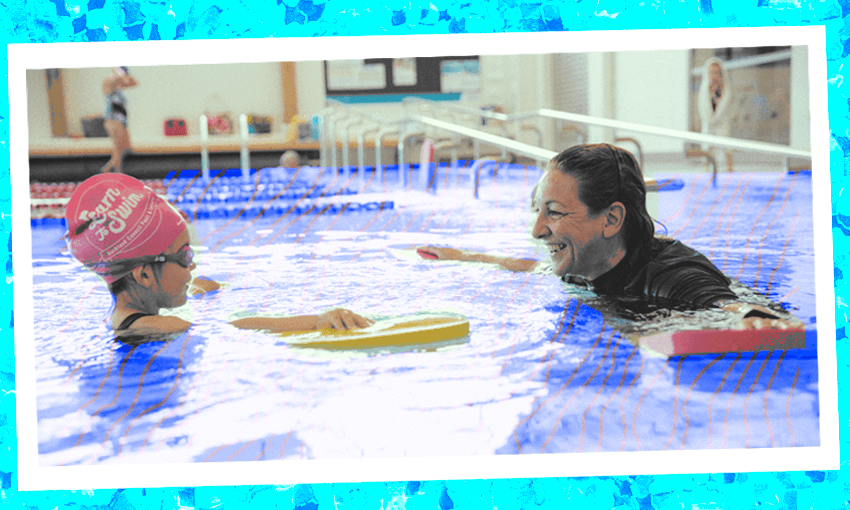A child enjoying a swimming lesson at the Albany Stadium Pool (Image: Supplied) 

