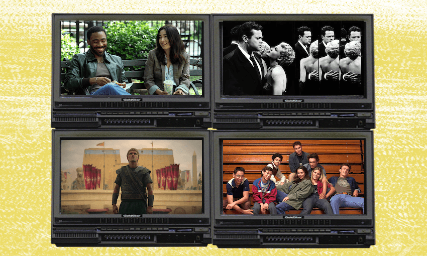 Clockwise: Mr and Mrs Smith, The Lady from Shanghai, Freaks and Geeks, Alexander: The Making of a God.