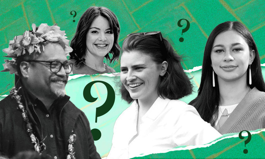 Possible contenders for the Green Party co-leadership include Chlöe Swarbrick and Teanau Tuiono (Image: Tina Tiller) 
