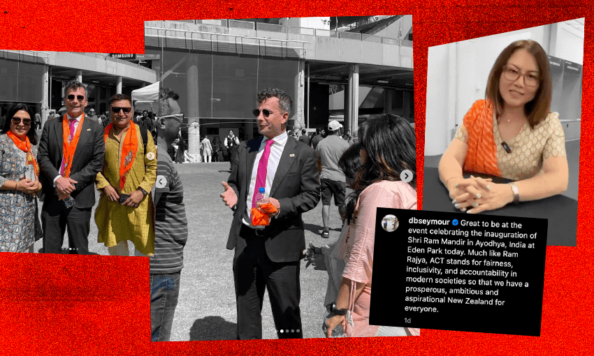 David Seymour and melissa lee in indian dress