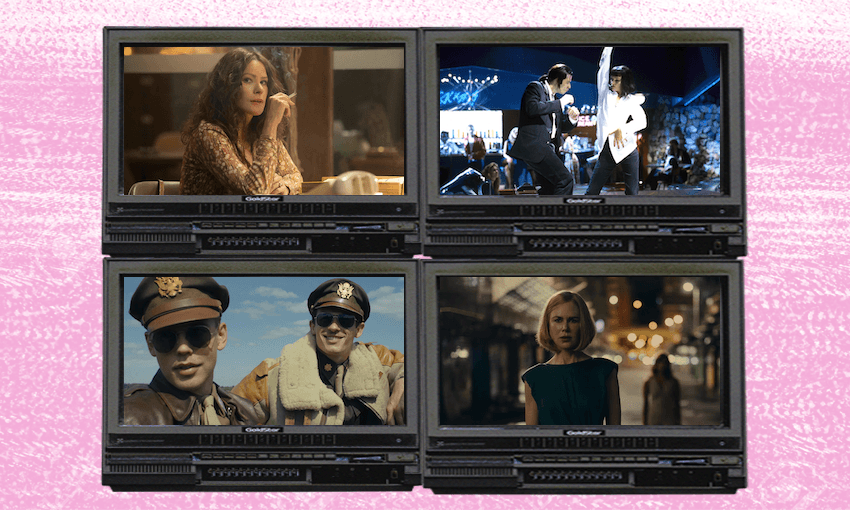 Clockwise: Griselda, Pulp Fiction, Expats, Masters of the Air.