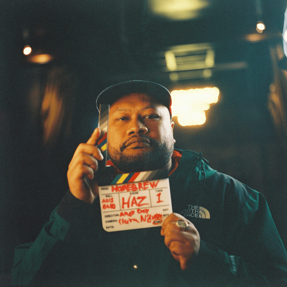 Haz Huavi picture here at Ponsonby Social Club holding a clapperboard.