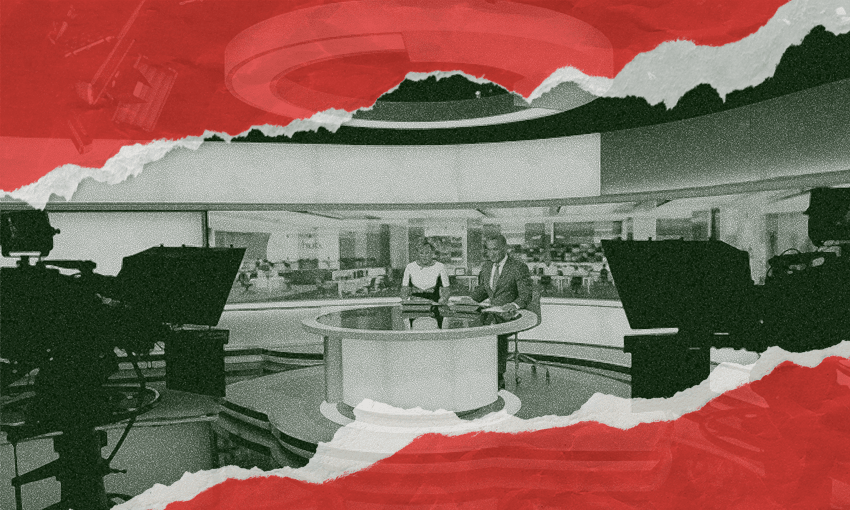 A Newshub bulletin (Image design: Gabi Lardies) 
