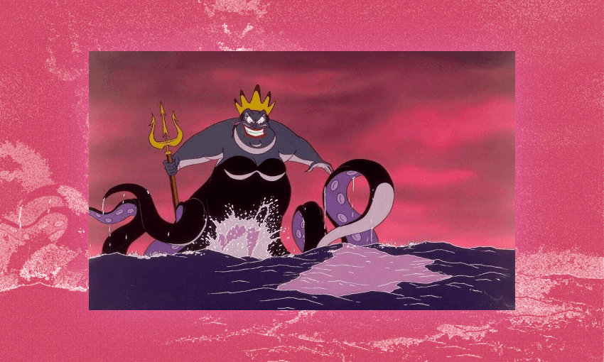 ‘The sea-witch is an older woman of dubious morality, or in Ursula’s case, genuine evil.’ (Design: Tina Tiller) 
