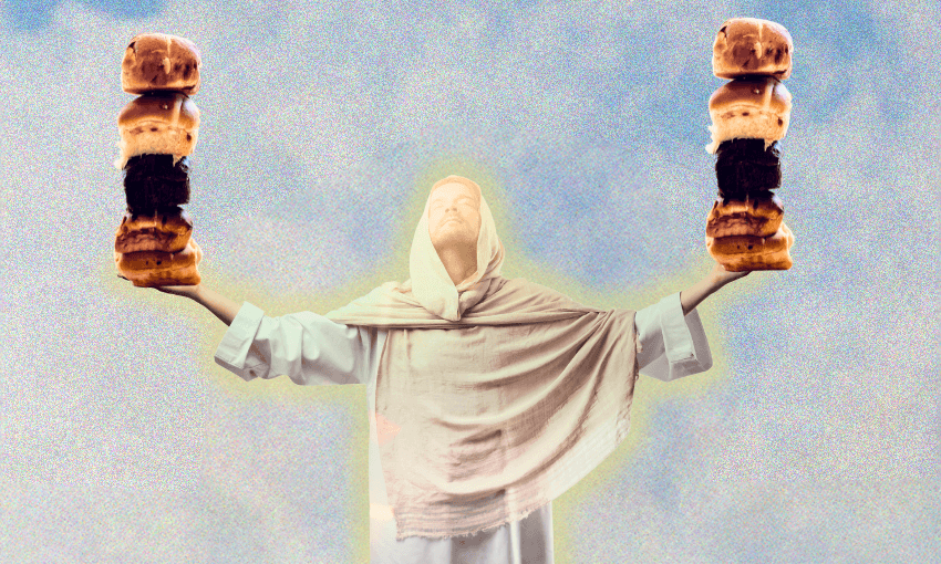 The reason for the season is not jam donut hot cross buns (Image: Anna Rawhiti-Connell) 
