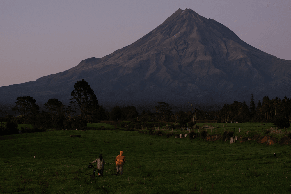 Taranaki Mounga looking very moody.