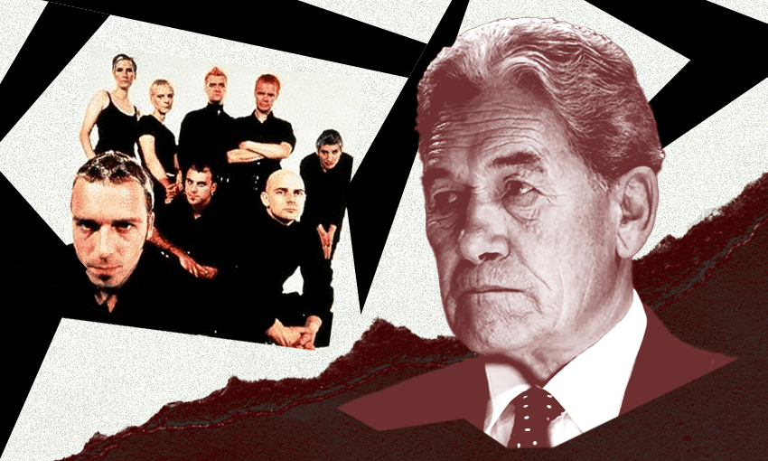 L-R: Chumbawamba, Winston Peters (Image: Tina Tiller) 

