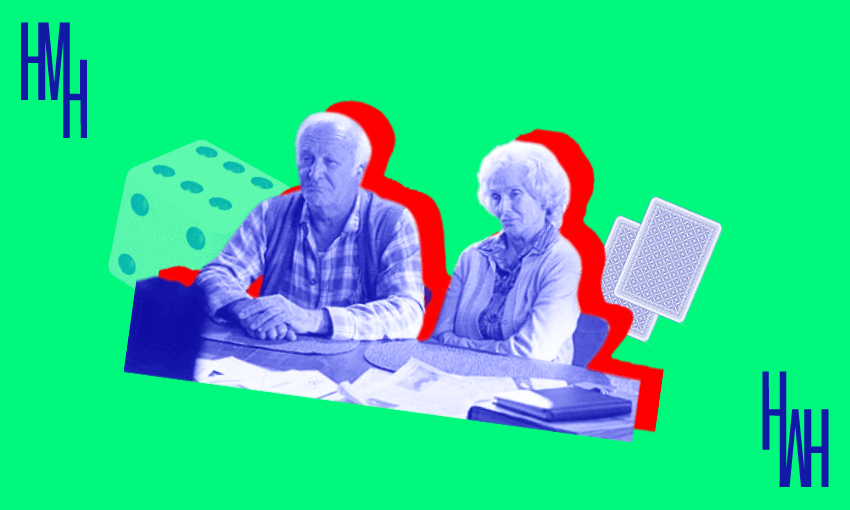 The village is empty and the boomers are all having far too much fun to bother changing a nappy. (Image: Tina Tiller)  
