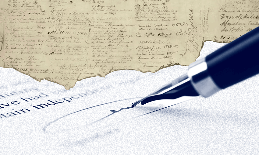 Promises within treaty settlements are failing to be met by the Crown. (Design: The Spinoff). 
