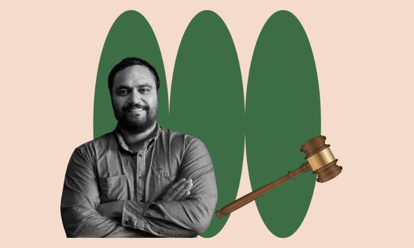 Bailey Mackey has his day in court (Image: Anna Rawhiti-Connell)