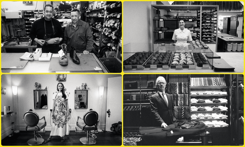 Wellington shopkeepers (All photos by Hamish Thompson) 
