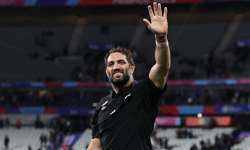 Sam Whitelock after the 2023 World Cup semifinal win over Argentina (Photo: David Rogers/Getty Images) 
