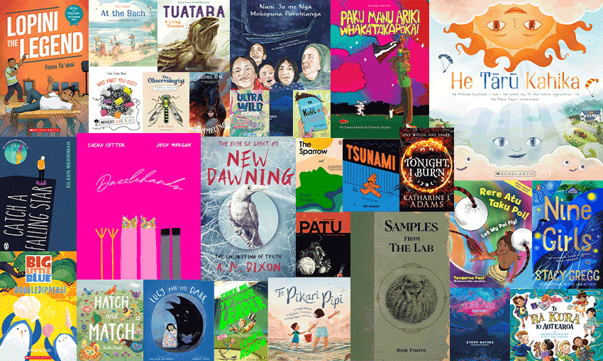 All the books in this year’s Book Awards for Children and Young Adults. Image: Tina Tiller. 
