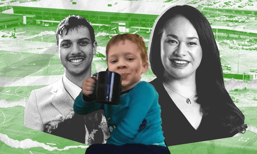 Nīkau Wi Neera, Tory Whanau, and this reporter with some piping hot tea (Image: Tina Tiller)