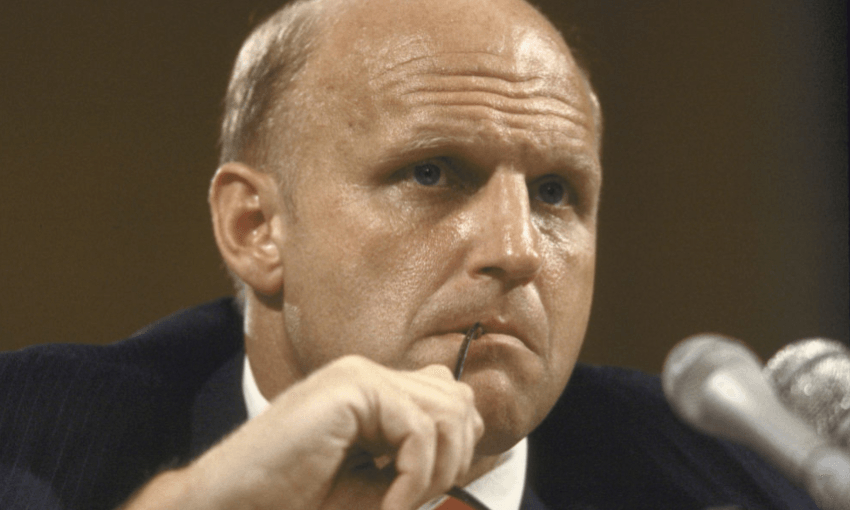 Former US secretary of state George Shultz in 1987. Photo: Cynthia Johnson/Getty Images 
