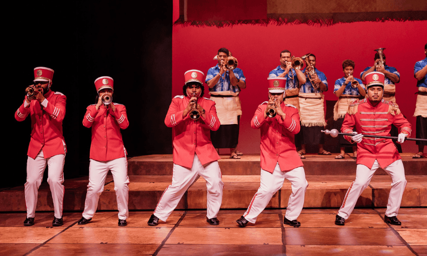 The cast of Red, White and Brass in action (Photo: Supplied) 
