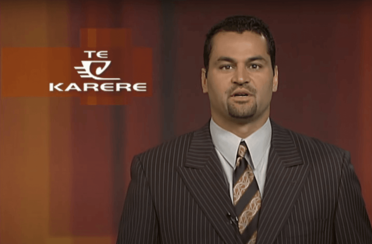 Scotty Morrison presenting Te Karere.