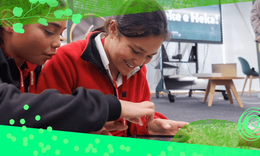 A new augmented reality app aims to empower rangatahi with knowledge about myrtle rust (Photo: Scion) 
