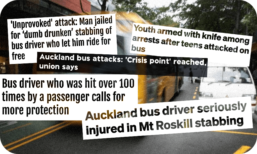 Concerning headlines about abuse on buses in NZ.