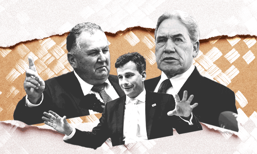 Shane Jones, David Seymour, and Winston Peters.