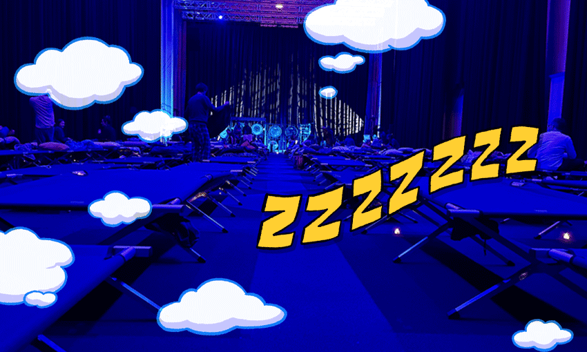 A view from inside The Longest Night sleep concernt. Image: Preyanka Gothanayagi 
