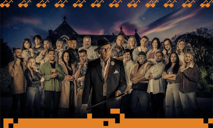 The cast of season two of The Traitors NZ, with host Paul Henry  (Photo: SPP) 
