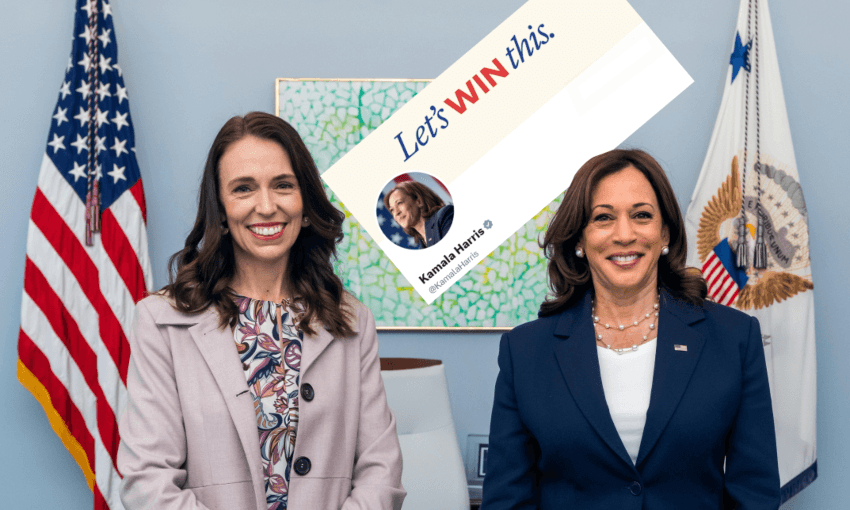 Jacinda Ardern and Kamala Harris in Washington, 2022. Photo: White House 
