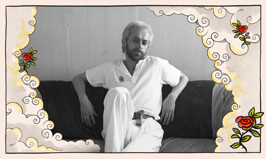 John Rillstone portrait by Adrienne Martyn, 1980 (additional design by Tina Tiller)