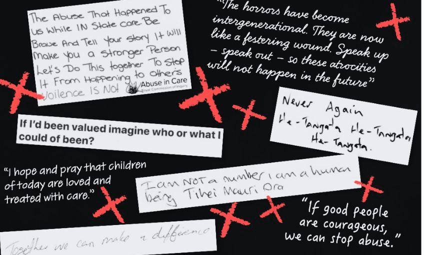 Letters from survivors of abuse in care.