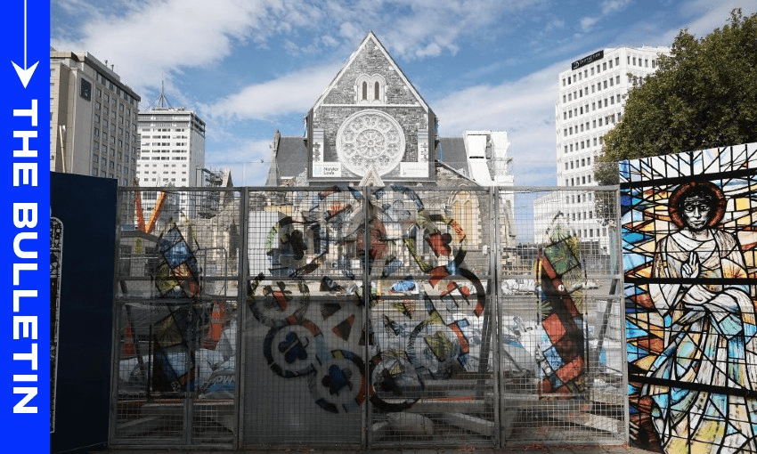 Christchurch Cathedral 10 years after the earthquake. (Photo by SANKA VIDANAGAMA/AFP via Getty Images) 
