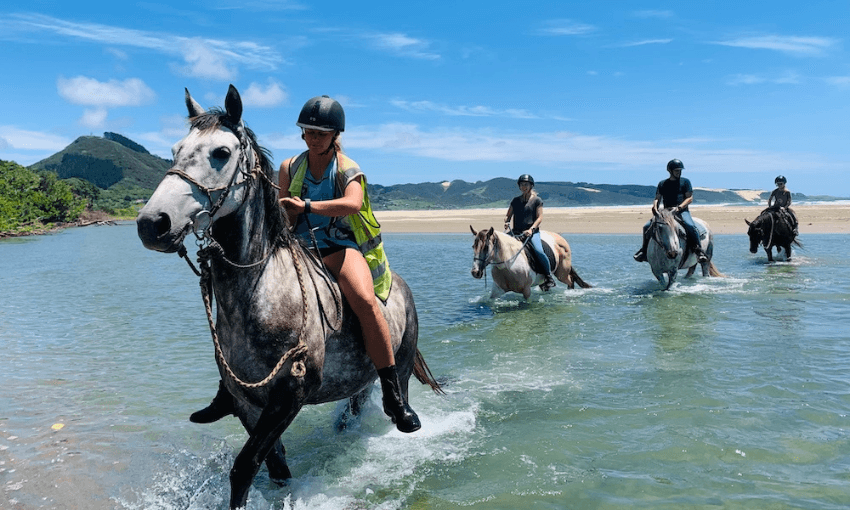 Selena Anderson runs horse treks and riding lessons at Ahipara. (All photos supplied)