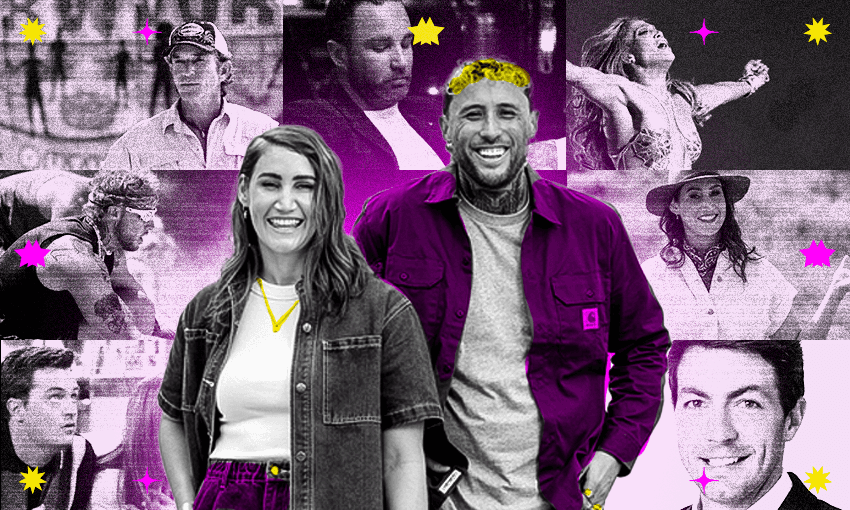 Bree Tomasel and Lance Savali co-host season six of Celebrity Treasure Island (Photo: TVNZ / Design: Tina Tiller)