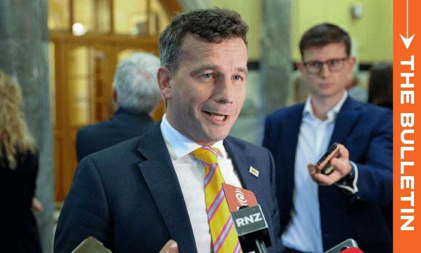 David Seymour speaks to media (Photo by Hagen Hopkins/Getty Images)