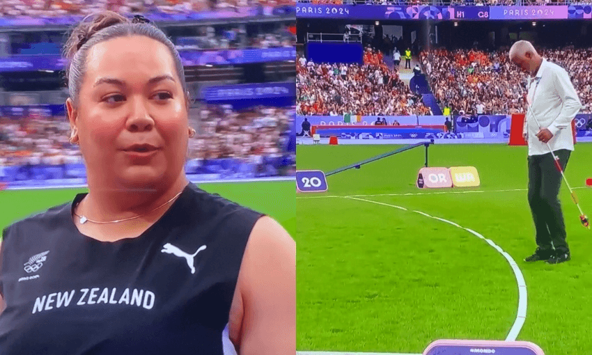 How could Maddi Wesche’s last shot put not go beyond 20 m? A spin-off investigation