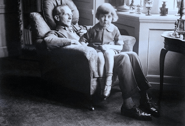 A. A. Milne and his son Christopher