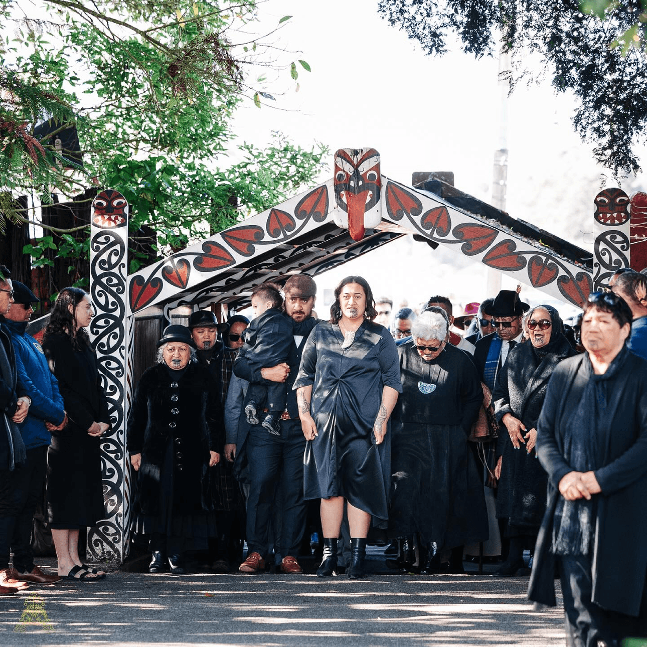 Kuīni Ngā Wai Hono i Te Pō reenters Tūrangawaewae Marae following the burial of her father Tuheitia Pōtatau Te Wherowhero VII.