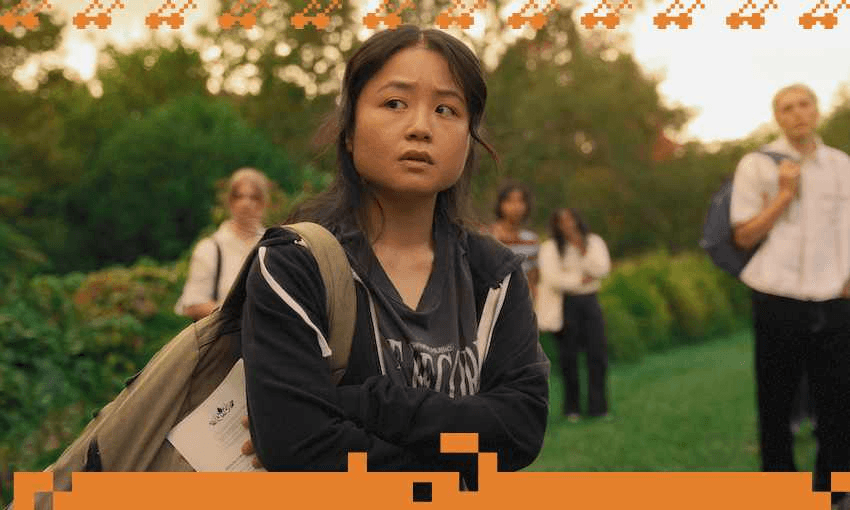 Louise Jiang stars as Niah in Camp Be Better (Photo: TVNZ)