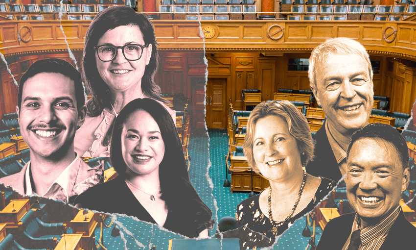 WCC councillors Nīkau Wī Neera, Laurie Foon, Tory Whanau, Diane Calvert, Tony Randle and Ray Chung. (Image: TIna Tiller)