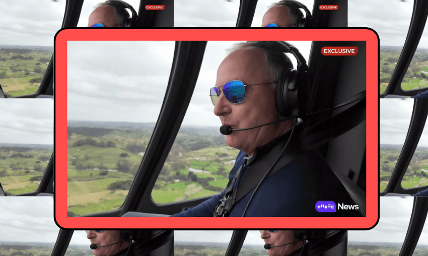 Pilot Sir John Key (ThreeNews)