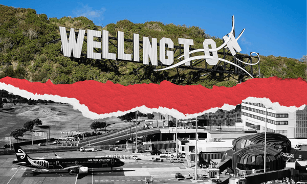 Wellington Airport, the central setting in a political melodrama. Image: Tina Tiller 
