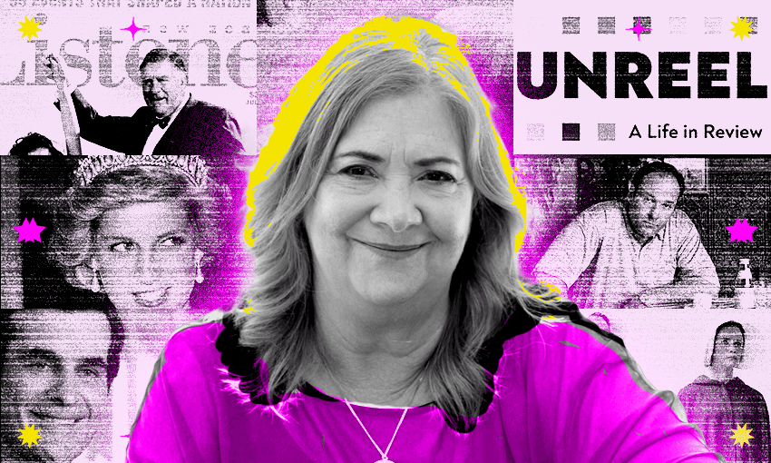 Diana Wichtel’s life in TV (Photo: Sally Tagg; additional design: Tina Tiller)