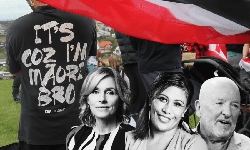 Mihingarangi Forbes, Nevak Rogers and Barry Soper