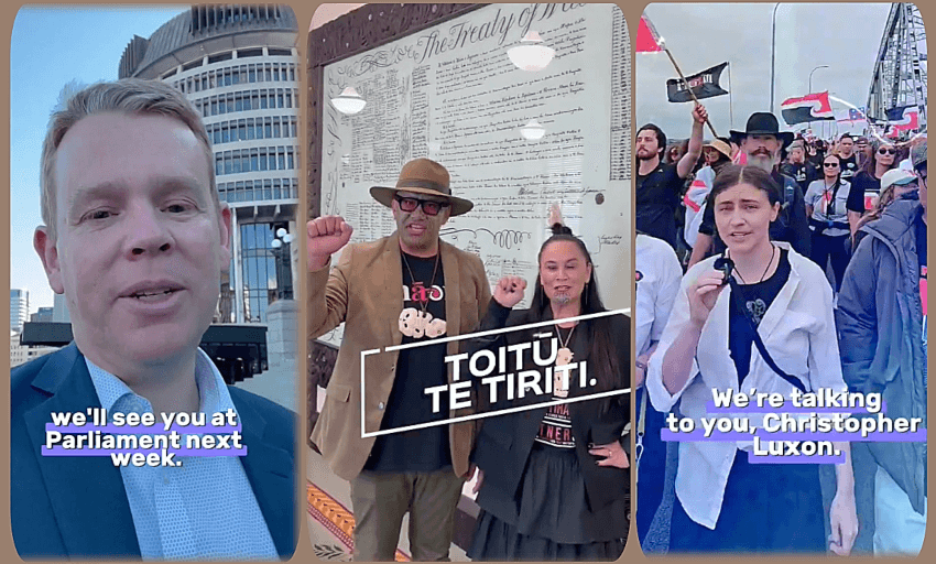 The three-party Toitū Te Tiriti video.