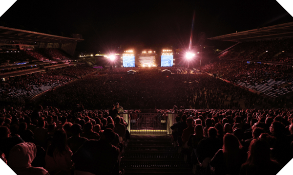 Pearl Jam at Go Media Stadium, November 2024. Photo: Photosport/Tātaki Auckland Unlimited 
