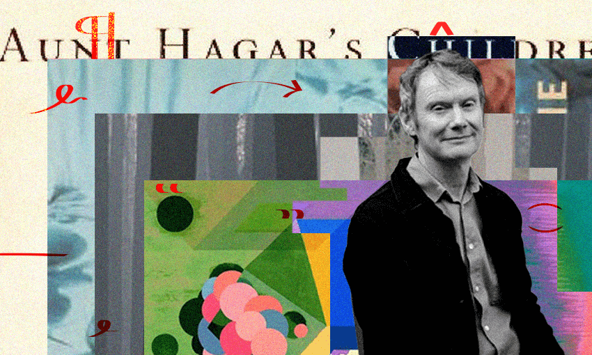 Damien Wilkins’ life in books. (Image: Tina Tiller)