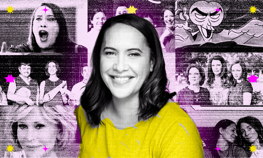 Kura Forrester’s life in TV (Main photo: Andi Crown, additional design: Tina Tiller)