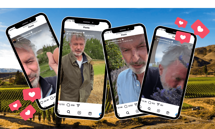 Sam Neill's wholesome Instagram is a gift – and a reminder to us all