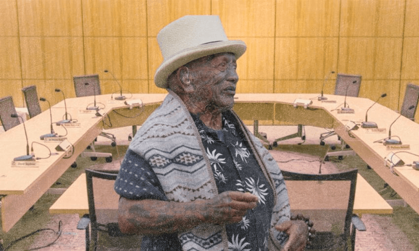 Tāme Iti was one of the submitters heard on the final day of the Treaty principles bill hearings. 
